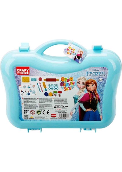 1877 Crafy Frozen Çantalı Oyun Hamuru Seti 200 G 20 Parça