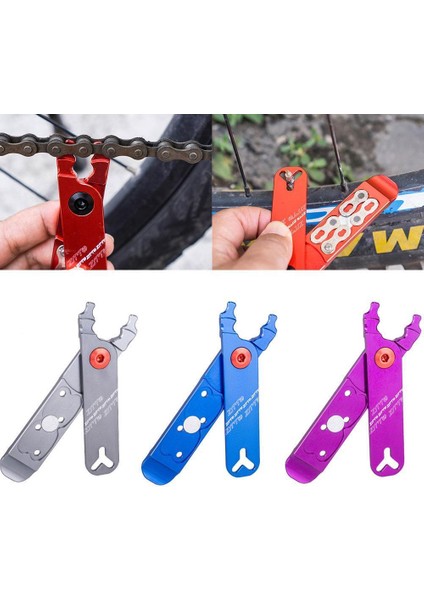 Mor Tarzı Ztto Bisiklet Tamir Araçları Zincir Toka Onarım Temizleme Aracı Bisiklet Master Link Pense Bisiklet Mtb Bisiklet Lastiği Gözetleme (Yurt Dışından)