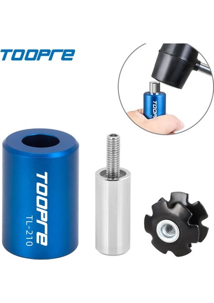 Gri Stil Toopre 1 Takım Bisiklet Bisiklet Kulaklık Yıldız Somun Yükleme Aracı Fork Fork Steerer Bisiklet Bakım Onarım Araçları (Yurt Dışından)