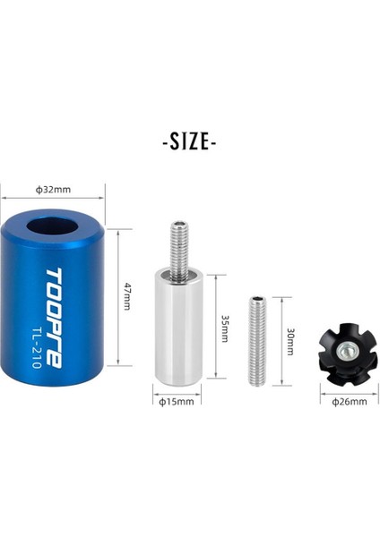 Gri Stil Toopre 1 Takım Bisiklet Bisiklet Kulaklık Yıldız Somun Yükleme Aracı Fork Fork Steerer Bisiklet Bakım Onarım Araçları (Yurt Dışından)