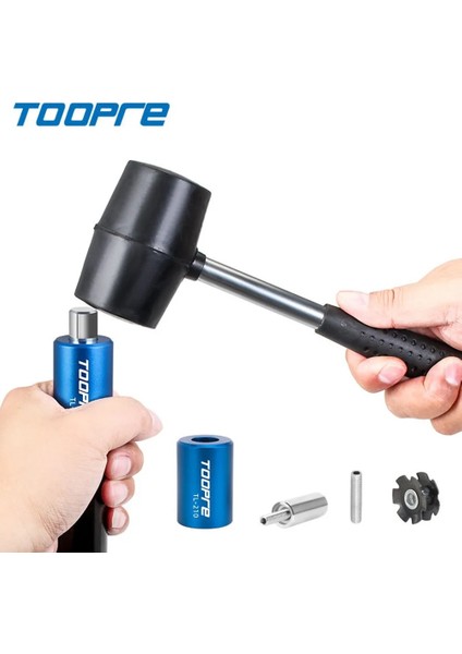 Gri Stil Toopre 1 Takım Bisiklet Bisiklet Kulaklık Yıldız Somun Yükleme Aracı Fork Fork Steerer Bisiklet Bakım Onarım Araçları (Yurt Dışından)
