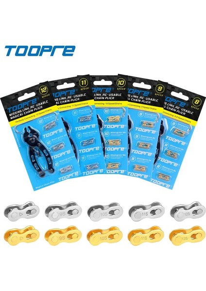 9s Gümüş Set Stili Toopre Bisiklet Sihirli Toka Pense Seti Dağ Bisikleti Zinciri Hızlı Serbest Bırakma Tokası Sökme Kurulum Onarım Aracı Anahtarı (Yurt Dışından) modelleri