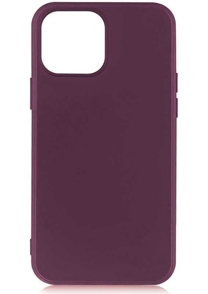 Apple iPhone 13 Pro Max Uyumlu Zore Premier Silikon Kapak-Mürdüm