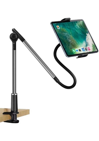 Esnek Uzun Kollu Ayarlanabilir Masaüstü Tablet ve Telefon Tutucu 12.9"