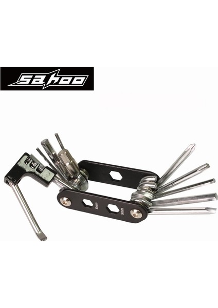 Sahoo Çok Işlevli Kit Işlevleri Bisiklete Binme Bisiklet Araçları Bisiklet Düz Lastik Tamir Takımı Alet Seti, Kese Pompalı (Yurt Dışından)