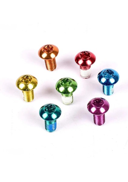 Yeşil Stil Ack Renkli Mtb Bisiklet Bisiklet Disk Fren Rotor Torx T25 Cıvata Paslanmaz Çelik M5 * 10MM Yol Bisikleti Disk Fren Rotor Vidaları (Yurt Dışından)