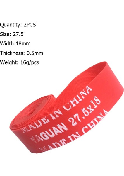 27.5 Inç Tarzı 2 Adet Bisiklet Lastiği Jant Bantları Mtb Yol Bisikleti Jant Bant Şeritleri C Bisiklet Aksesuarları Için (Yurt Dışından)