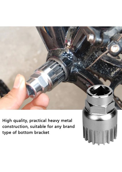 Siyah Stil Bisiklet Alt Braketi Mtb Bisiklet Krank Çıkarıcı Sökücü Alt Braket Onarım Aracı 20 Diş Fit Teşhis Aracı Onarım (Yurt Dışından)