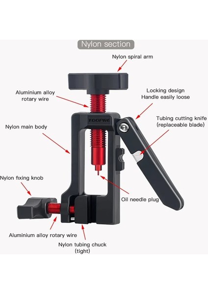 No.3 Tarzı 2 1 Bisiklet Fren Hidrolik Hortum Iğne Sürücü Kesici Onarım Aracı Mtb Bisiklet Disk Fren Konnektörü Ekleme Aracı Onarım (Yurt Dışından) fırsatları