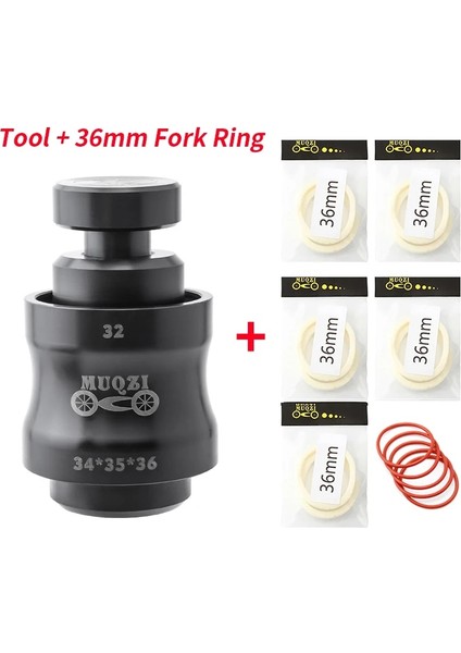 SIYAH-36MM Sünger Tarzı Muqzı Bisiklet Çatal Toz Keçesi Kurulum Aracı Boru Çapı Süspansiyon Çatalı Yağ Keçesi Sürücü Aracı (Yurt Dışından)