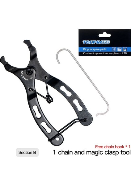 Yunjin Shop B Tarzı Zincir Toka Pense Dağ Bisikleti Bisiklet Zinciri Hızlı Bırakma Tokası Sökme Anahtarı Aracı Açık Kamp Ekipmanları (Yurt Dışından)