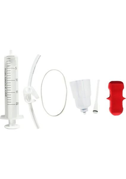 E Stili Plastik Hidrolik Fren Yağı Tahliye Kiti Fren Sistemi Mineral Yağı Fren Hunisi Seti Bisiklet Tamir Aracı (Yurt Dışından)