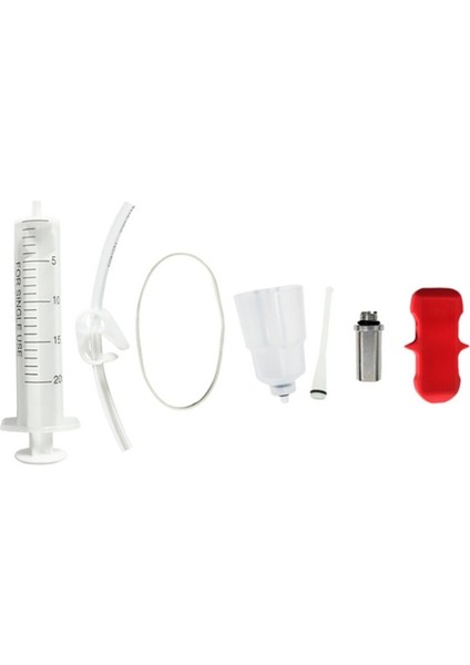 E Stili Plastik Hidrolik Fren Yağı Tahliye Kiti Fren Sistemi Mineral Yağı Fren Hunisi Seti Bisiklet Tamir Aracı (Yurt Dışından)