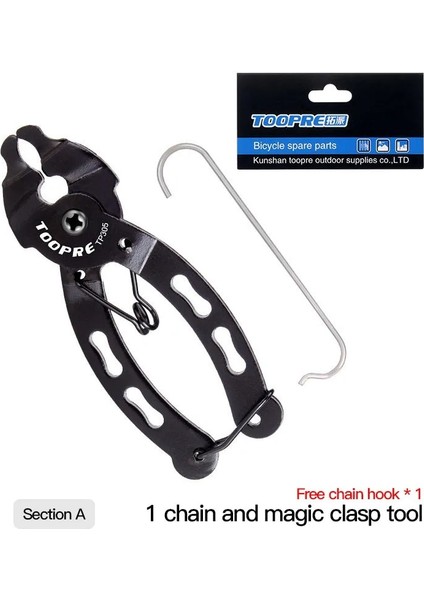 A01 Stili Mini Bisiklet Zinciri Kancalı Hızlı Bağlantı Aracı Bisiklet Zinciri Hızlı Bırakma Tokası Kelepçe Bisiklet Sökme Kurulum Anahtarı Pense (Yurt Dışından)