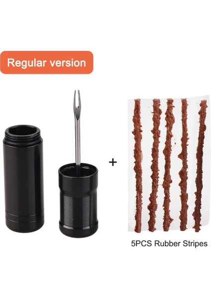 Siyah Onarım Aracı A Stili Bisiklet Tubeless Lastik Tamir Takımı Lastik Matkap Kauçuk Şeritler Lastik Delinme Mastik Bisiklet Tamir Araçları (Yurt Dışından)