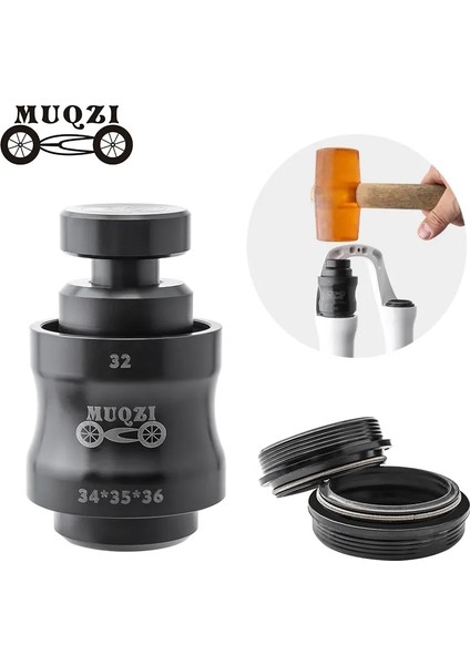 SIYAH-38MM Sünger Tarzı Muqzı Bisiklet Çatalı Toz Contası Kurulum Aracı mm Boru Çapı Süspansiyon Çatal Contası Kurulum Aracı (Yurt Dışından) fiyatları