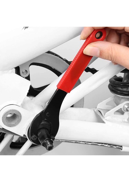 Yunjin Shop Kırmızı Stil Ayarlanabilir Bisiklet Alt Braketi Wreain Tekerlek Krank Braketi Filibir Anahtarı Onarım Uygun Sökücü Araçları (Yurt Dışından)