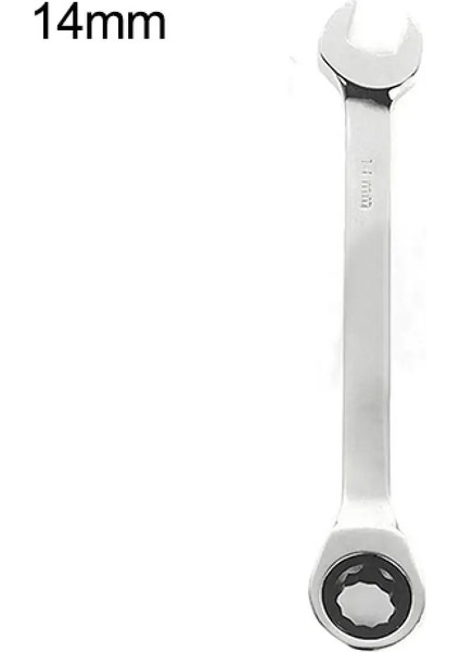 Yunjin Shop 14 mm Stil Yeni Tersinir Cırcır Anahtarı Soket Anahtarı Somun Aracı Garaj Dıy El Aleti (Yurt Dışından)