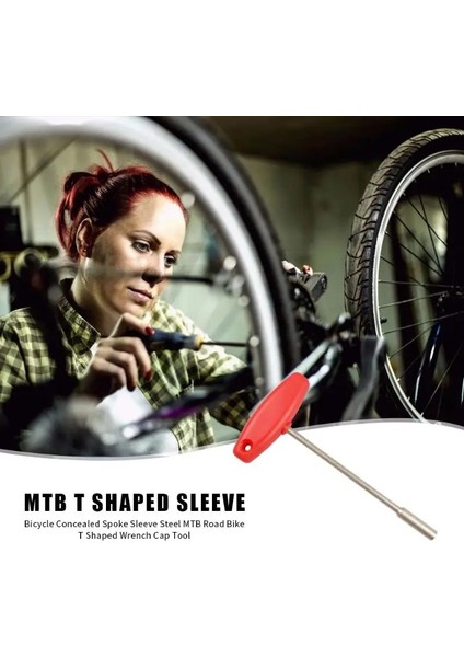 Yunjin Shop 4,7 mm Stili Bisiklet Gizli Konuşmacı Anahtarı Dayanıklı Çelik Mtb Dağ Bisikleti T Şekilli Kol Dahili Konuşmacı Aracı Bisiklet Tamiri (Yurt Dışından)