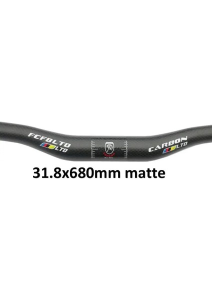 Yunjin Shop Mor Tarzı Karbon Gidon Mtb Gidon Düz Veya Yükseliş Gidon 31.8 * mm Mat Bisiklet Parçaları (Yurt Dışından)