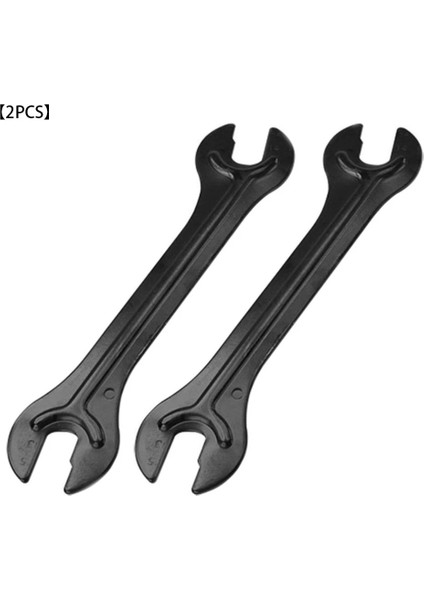 Siyah Stil Teel Bisiklet Tekerlek Göbeği Anahtarı Kafası Açık Uçlu Aks Göbeği Koni Anahtarı Dayanıklı Anahtarı Bisiklet Tamir Aracı Aksesuarları (Yurt Dışından)