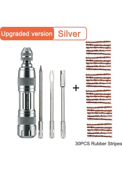 Araç C Set Plus Stili Bisiklet Tubeless Lastik Tamir Takımı Lastik Matkap Kauçuk Şeritler Lastik Delinme Mastik Bisiklet Tamir Araçları (Yurt Dışından)