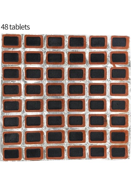 Kare Tarzı mm Squareround Bisiklet Lastiği Yama Bisiklet Lastiği Tüpü Delinme Onarım Kauçuk Yamalar Set Iç Tüp Onarım Aracı (Yurt Dışından)