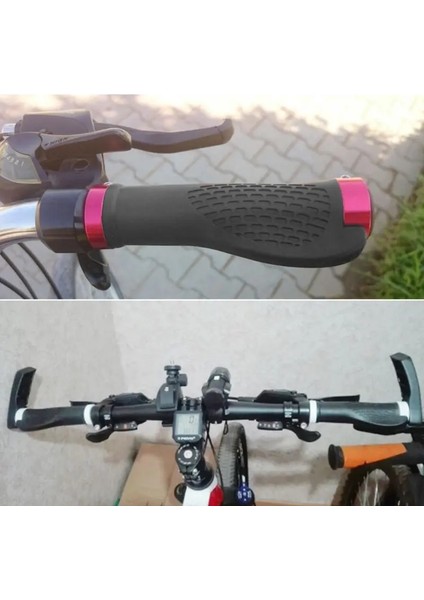 Siyah Stil Dağ Yolu Bisikleti Gidon Sapları Ergonomik Kauçuk Bisiklet Kaymaz Lastik Kilit Gidon Bisiklet Tutacağı Sapları Bisiklet Sürme Bic (Yurt Dışından) indirimleri