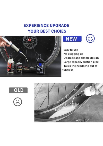 Bir Stil Belirle Mtb Bisiklet Dağ Yol Bisikleti Tubeless Mastik Enjektörü Çok Fonksiyonlu Valf Kapağı ile Tubeless Lastik Için Sıvı Dolum Aracı (Yurt Dışından)