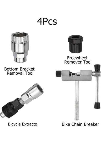 4 Adet Tamir Aletleri Bir Stil Bisiklet Tamir Alet Takımları Volan Kaldırma Zinciri Kesici Kesici Krank Çektirme Mtb Yol Bisikleti Anahtarı Kaset Braketi Çıkarıcı Setleri (Yurt Dışından)