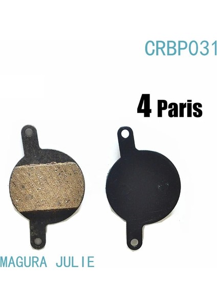 Yunjin Shop CRBP031 Stili Sram Kılavuzu Için 4 Çift Yarı Metalik Bisiklet Disk Fren Balataları Rscrsr Avid Xo E7 E9 Trail Tions Reçine Hidrolik Fren Balatası (Yurt Dışından)