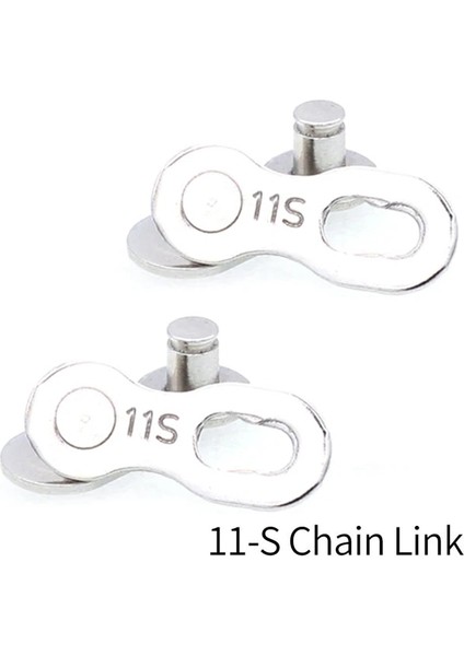 Link 11S Gümüş X2 Stili Eksik Bağlantı Kolu Bisiklet Zincir Araçları Lastik Akıllı Kol Onarım Sihirli Toka Onarım Temizleme Aracı Bisiklete Binme Bisiklet Aracı (Yurt Dışından)