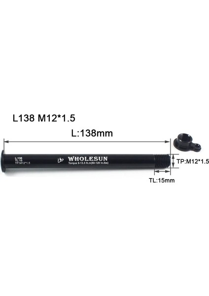L138 M12X1.5 Stili Bisiklet Ön Göbekleri Tüp Mili Mtb Yol Bisikleti Rock Shox Ön Çatal Tp .0 Için Aks Şişleri Üzerinden Hızlı Bırakma (Yurt Dışından)