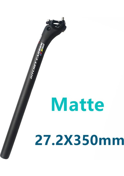 Mat 27.2X350MM Stili Karbon Koltuk Direği Attegloss 3k Karbon Fiber Mtbroad Bisikletler Karbon Fiber Sele Direği Hafif Koltuk Tubemm (Yurt Dışından)