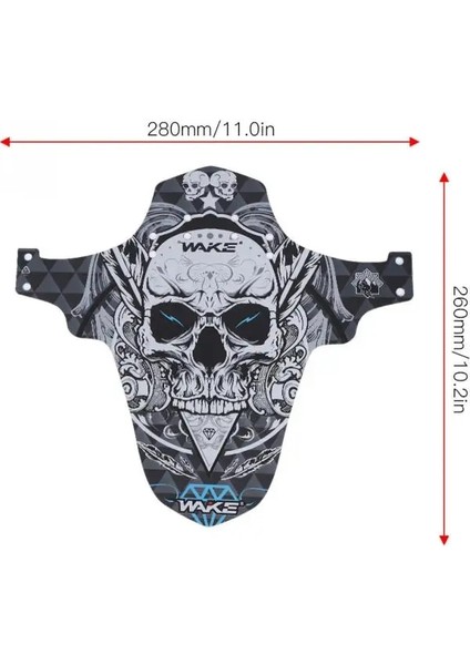 Yunjin Shop F06 Stili Dayanıklı Bisiklet Çamurluk Ön Arka Çamurluk Bisiklet Yol Mtb Dağ Bisikleti Bisiklet Çamurluk 6 Sabitleme Kayışı ile Bisiklet Aksesuarları (Yurt Dışından)