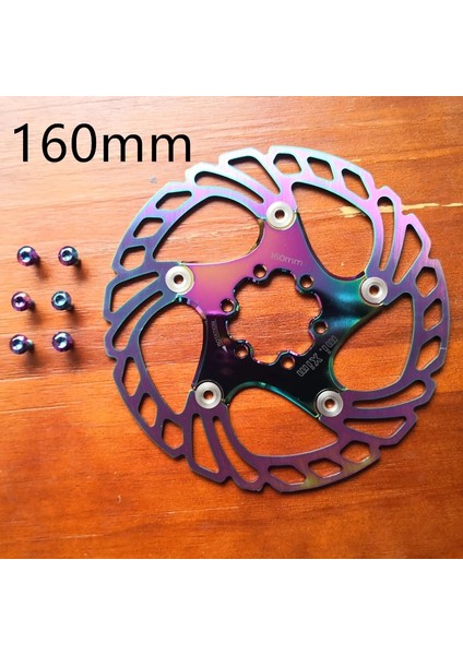 160 mm Gökkuşağı Stili Yeni Fren Diski Balataları mm Bisiklet Fren Rotorları Mtb Soğutma Şamandıralı Disk Fren Bisiklet Aksesuarları Şamandıralı Fren Diski Balataları (Yurt Dışından)