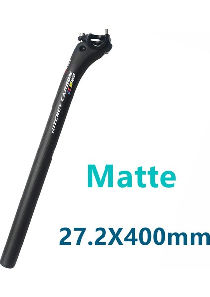 Mat 27.2X400MM Stili Karbon Koltuk Direği Attegloss 3k Karbon Fiber Mtbroad Bisikletler Karbon Fiber Sele Direği Hafif Koltuk Tubemm (Yurt Dışından)