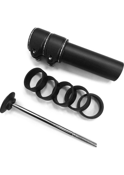 Gümüş 124 mm Stili Alüminyum Alaşımlı Bisiklet Çatal Kök Yükseltici Genişletici Uzatma (Yurt Dışından)