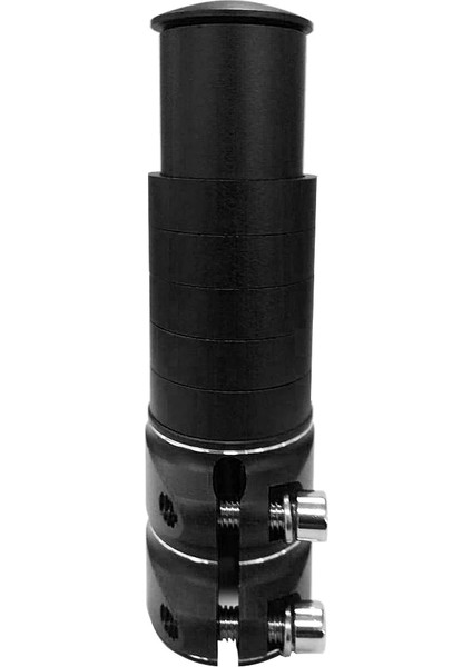 Gümüş 124 mm Stili Alüminyum Alaşımlı Bisiklet Çatal Kök Yükseltici Genişletici Uzatma (Yurt Dışından)