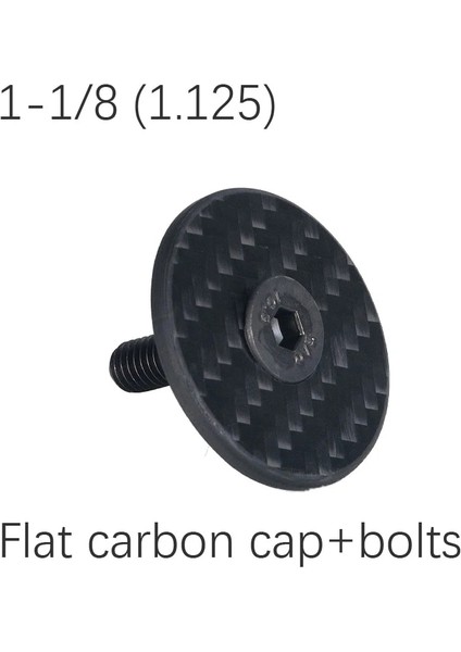 Düz Karbon Kapağı Sadece Stil Neco Bisiklet Kulaklığı Kök Üst Kapak Sıkıştırma Tapası Somun Kompresör Genişletme Çatal Dümen Karbon Fiber Kapak Uzun Büyük Boy (Yurt Dışından)