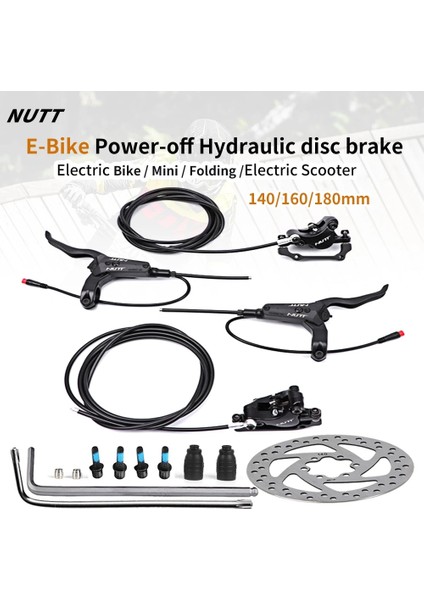 160MM Rotor Bir Çift Stil Nutt Mtb E-Bike Elektrikli E Scooter Bisiklet Hidrolik Fren Diski Rotor Yağ Mini Kugoo G Booster G1 Es3 Dualtron (Yurt Dışından)