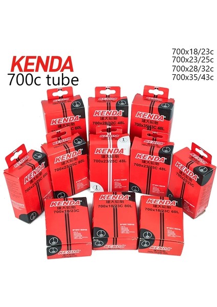700X18-23C-AV Stili Kenda Bisiklet Lastiği Iç Tüp *c 700*C 700*C 700*C Presta Fv Yol Bisikleti Kamera Bisiklet Aksesuarları Için (Yurt Dışından)