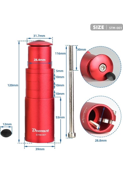 Yunjin Shop STM003BK Stili Döngü Çatal Kök Yükseltme Adaptörü Mtb Gidon Yükseklik Artırmak Genişletici Alüminyum Alaşımlı Bisiklet Parçaları Dia Uyar (Yurt Dışından) fırsatları