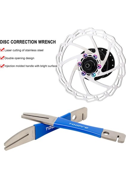 1 Adet Tarzı Bisiklet Disk Fren Anahtarı Rotor Mtb Paslanmaz Çelik Hizalama Fren Diski Fren Balatası Onarım Ayar Aracı Kiti Aksesuarları (Yurt Dışından)