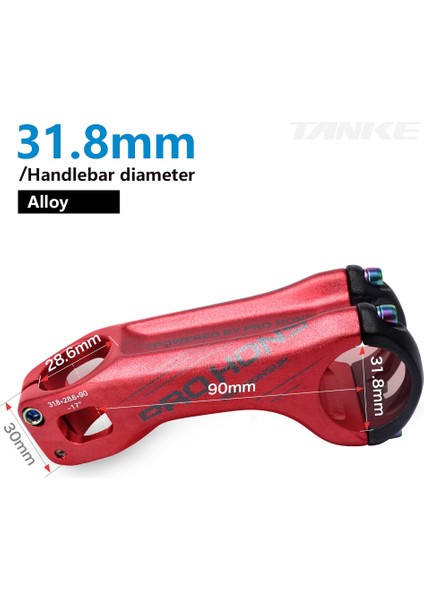 073A 90 Kırmızı Stil Tanke Mtb Kök C Gidon Bisiklet Honsun Ultralight 0 Derece Yükseliş Fr Am Enduro Steerer Dağ Bisikleti Parçaları (Yurt Dışından)