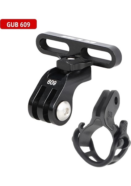 GUB609 N Işık Standı Stili Gub Bisiklet Eyer Raylı Montaj Rafı Spor Kamerası Kurulumu Gopro Destek Standı C Alaşımlı Eloksallı (Yurt Dışından)