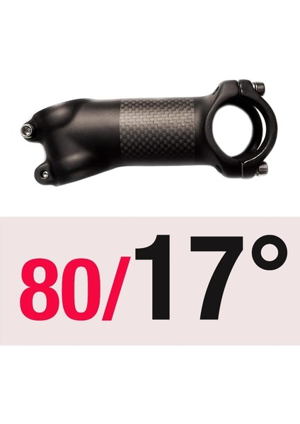 17 Derece 80MM Stili Cycloving Ultra Hafif Karbon Bisiklet Ste Derece Mtb Road Moutain Alüminyum Bisiklet Ste (Yurt Dışından)