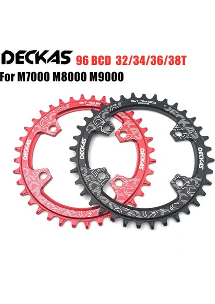 96BCD Oval Siyah Stil 34T Deckas 96BCD Aynakol Mtb Dağ Bisikleti Bisiklet Zincir Halkası Taç Diş Plakası Parçaları Için (Yurt Dışından)