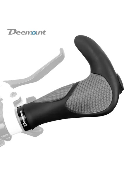 BGP-115BK Stili Deemount Ergonomik El Tutamakları Kalıplı Siyah Gri Çift Renkli Tonlu Kavrama Gidon Uç Kılıf Muhafazası El Desteği Avuç Içi Için Iyi Uyum (Yurt Dışından) modelleri