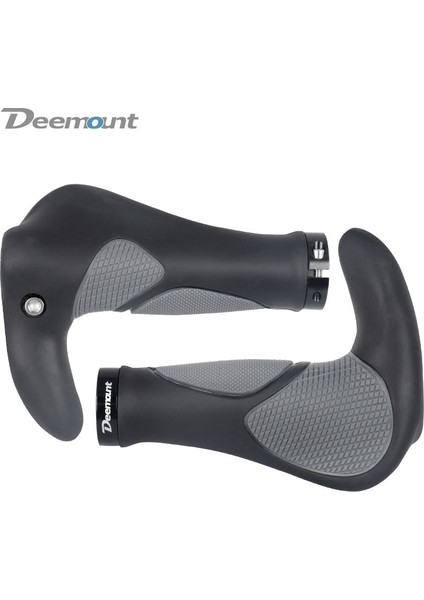 BGP-115BK Stili Deemount Ergonomik El Tutamakları Kalıplı Siyah Gri Çift Renkli Tonlu Kavrama Gidon Uç Kılıf Muhafazası El Desteği Avuç Içi Için Iyi Uyum (Yurt Dışından) indirimleri